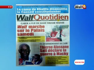 Revue de la presse du 27 juillet 2017 par Abdoulaye BOP