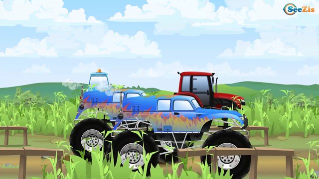 Мультики для детей Сборник - Трактор, Грузовик и Рабочие Машинки - Все серии подряд