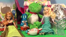 Des œufs gelé géant pâte à modeler Princesse Kinder Surprise anna elsa oeufs disney mickey minnie