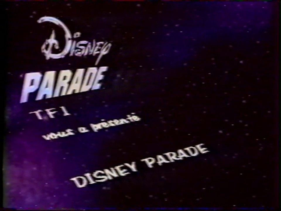 TF1 - 3 Septembre 1989 - Fin "Disney Parade", bande annonce, jingle pub