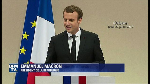 Cérémonie de naturalisation à Orléans: Bienvenue dans la République , dit Emmanuel Macron