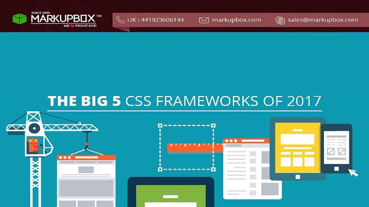 Top 5 Responsive CSS Frameworks For Development in 2017
