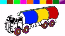 Apprendre les couleurs pour enfants avec voiture et déverser un camion coloration Livre amusement coloration vidéo enfant