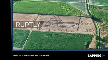 Le "tableau" anti-immigration d’un artiste italien (vidéo)