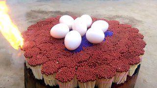 NEW EXPERIMENT US 20000 MATCHES VS EGG – The Most Satisfying Video – Amazing Crazy Experiment