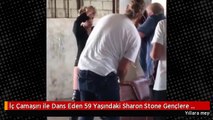 İç Çamaşırı ile Dans Eden 59 Yaşındaki Sharon Stone Gençlere Taş Çıkardı