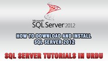 SQL Server Tutorials In Urdu & Hindi - Download and Install SQL Server 2012