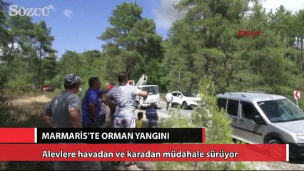 Marmaris’te orman yangını