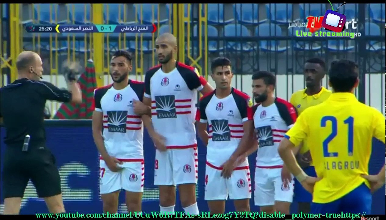 2017-07-26 نادي النصر السعودي ونادي الفتح الرباطي المغربي  في البطوله العربيه للانديه