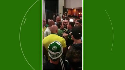 Hinchas de Palmeiras increpan a sus jugadores. Video tomado de GloboEsporte