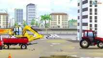 Excavator builds House with The Truck | Kids Construction Vehicles - Cars & Trucks Cartoon