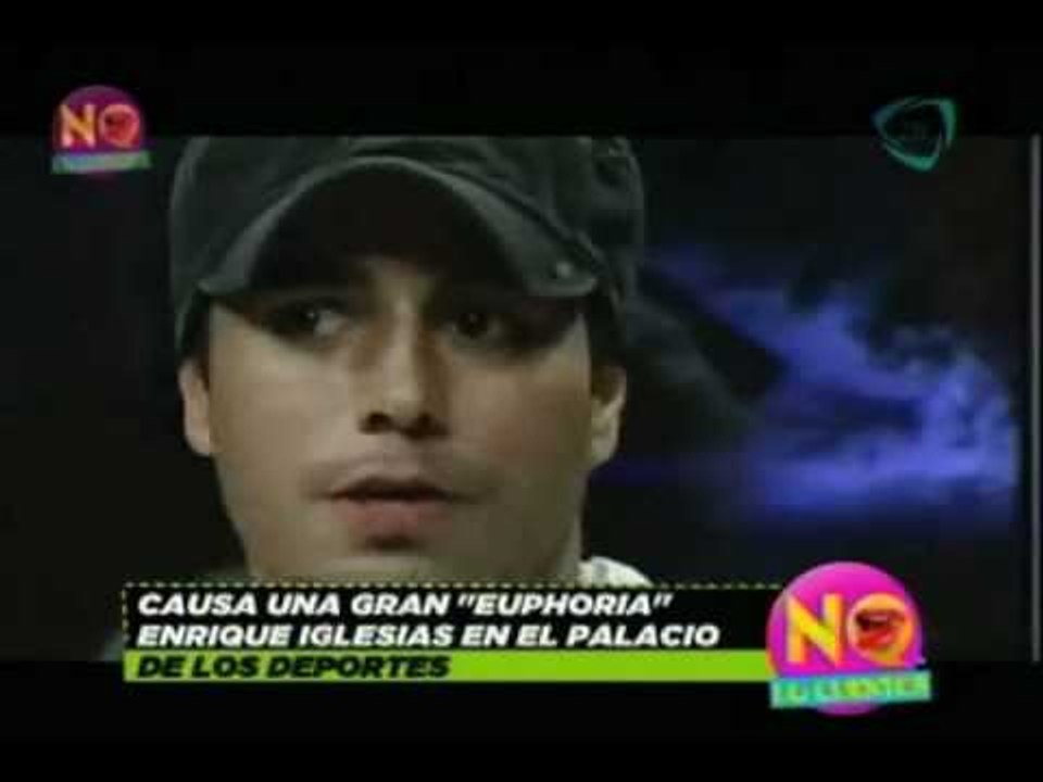 No lo Cuentes. Causa gran 'Euphoria' Enrique Iglesias en el Palacio de los Deportes