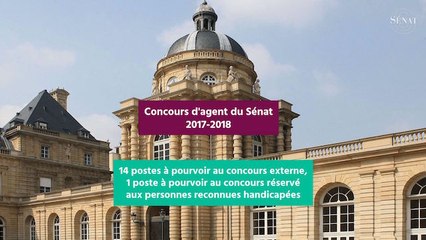 Concours d'agent du Sénat 2017-2018