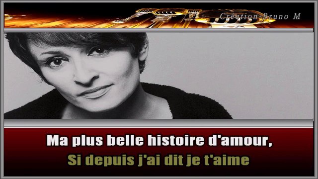 Barbara - Ma plus belle histoire d'amour KARAOKE / INSTRUMENTAL