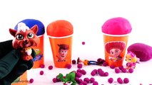 Argile tasses des œufs mousse gelé Apprendre jouer jouet Disney surprise doh dippin dots surprises col