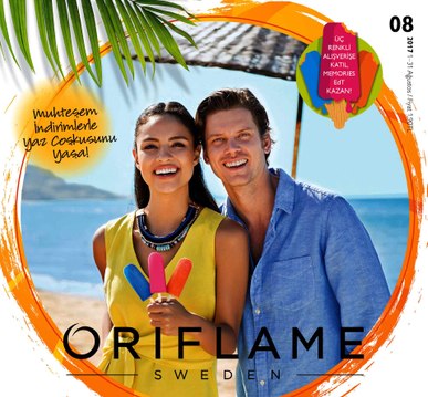 Oriflame Ağustos Kataloğu 2017 Ücretsiz Üyelik Bedava Katalog
