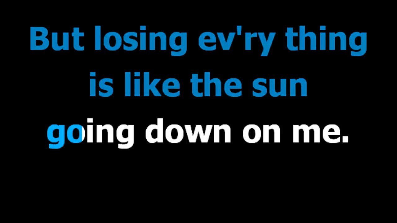 Dont let the sun go down on me  - Elton John and bernie taupin  - Karaoke  - Lyrics