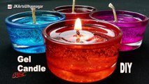 DIY Making Gel Candles at home _ How to make _ JK Arts 1089