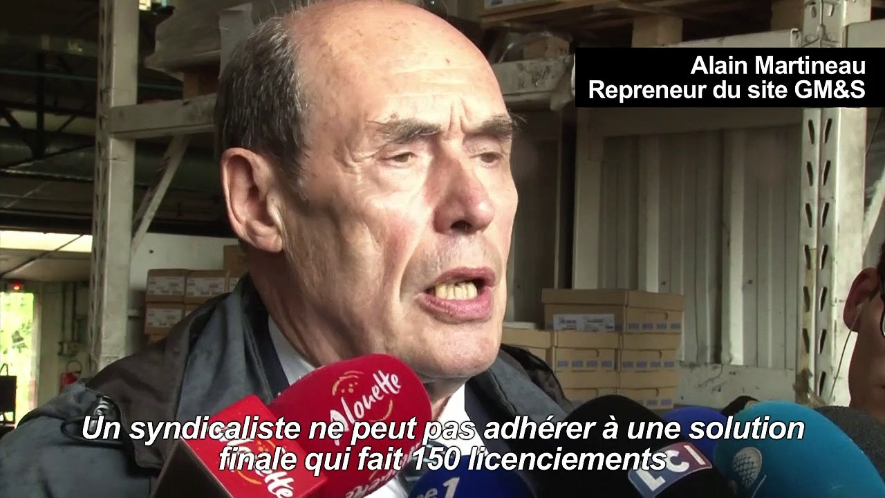 GM&S : rencontre entre A. Martineau et les salariés