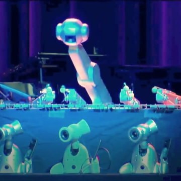 This robot composes and plays its own music