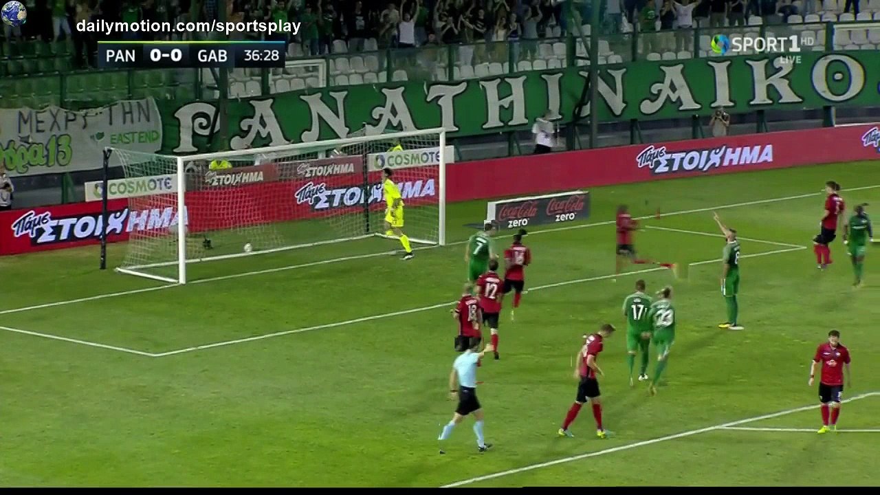 Guillermo Molins penalty Goal HD - Panathinaikos 1 - 0 Gabala  - 27.07.2017 (Full Replay)