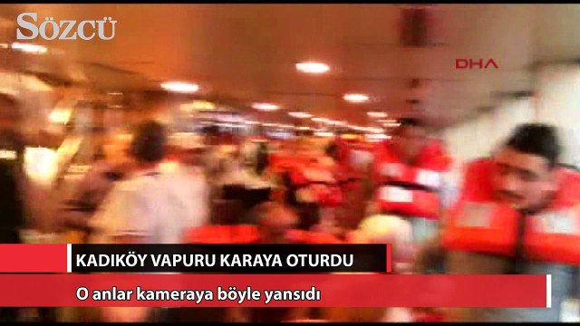Karaköy-Kadıköy vapuru kayalıklara çarptı