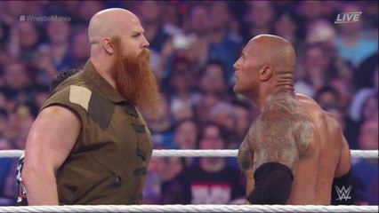 WWE Wrestlemania 32: The Rock vs. Erick Rowan