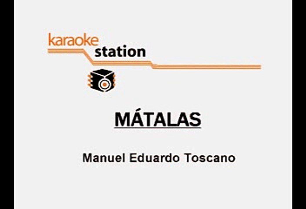 Alejandro Fernandez - Matalas (Karaoke)