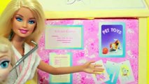 Frozen KIDS Toby VET DOCTOR CHECK UP ~ Disney ELSA Goes To Barbie HOSPITAL ~ SICK DOG Kids