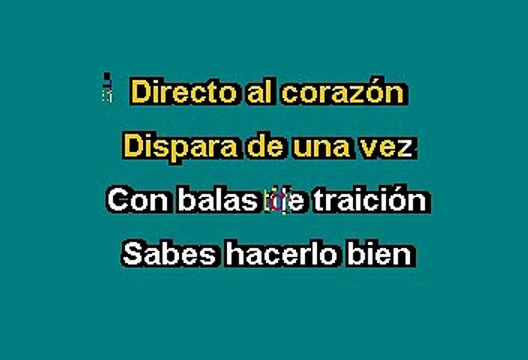 LOS TIGRES - DIRECTO AL CORAZON (KARAOKE)