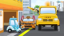 El Equipo de Rescate: un Camión de Bomberos. Dibujos Animados de Camiones Para Niños en Español.