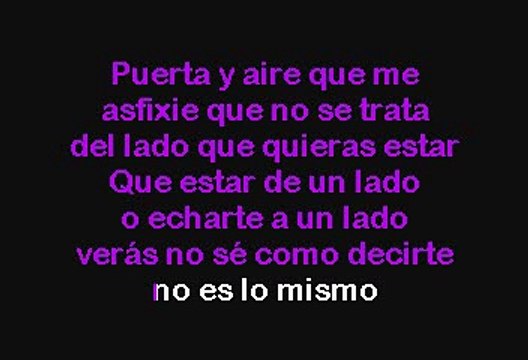 Alejandro Sanz - No Es Lo Mismo (Karaoke con voz guia)