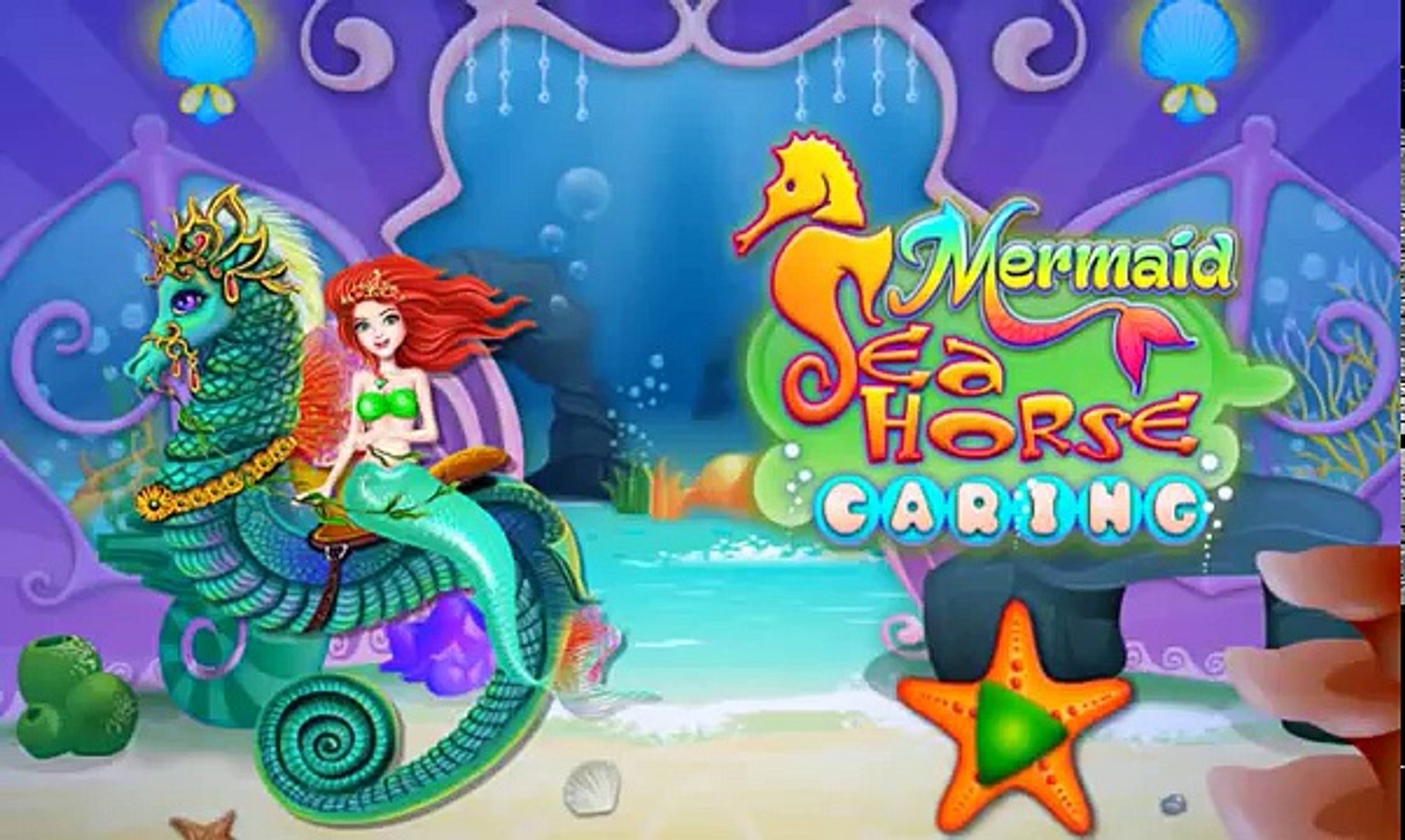 Cuidado dibujos animados episodio para completo juego caballo en en Niños poco Sirena Mar el Ariel e