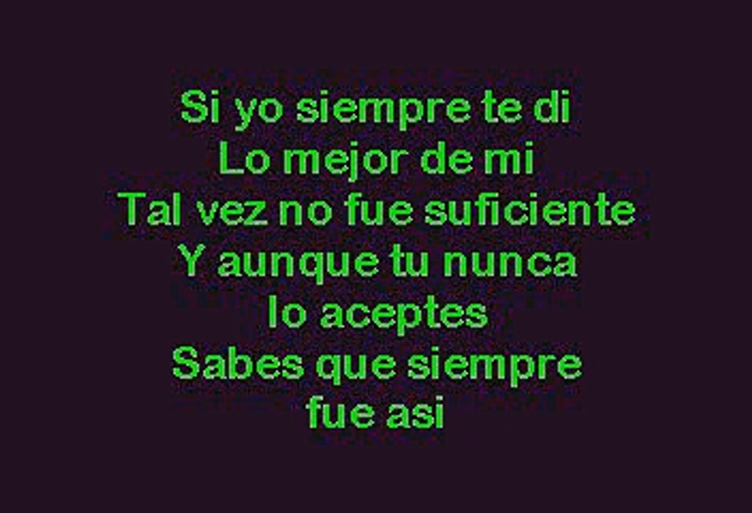 Cristian Castro - Lo Mejor De Mi (Karaoke)