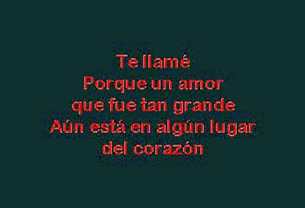 Cristian Castro - Te Llame (Karaoke con voz guia)