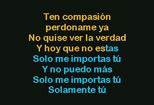 Enrique Iglesias - Solo Me Importas Tu (Be With You) (Karaoke)