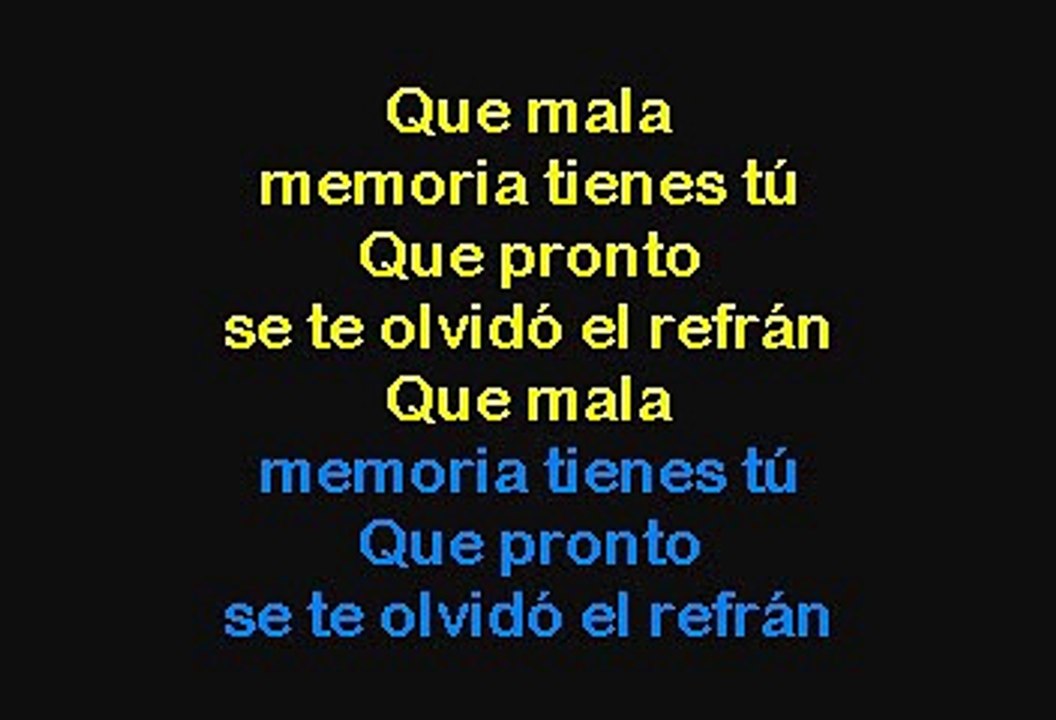 Gilberto Santa Rosa - El Refran Se Te Olvido (Karaoke con voz guia)