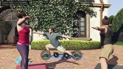 GTA V Missão Aprenda a Fazer YOGA com Michael de Santa