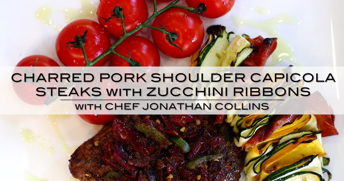 Charred Pork Shoulder Capicola Steaks with Chef Jonathan Collins