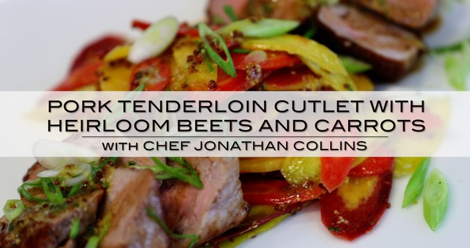 Pork Tenderloin Cutlet with Heirloom Beets and Carrots with Chef Jonathan Collins