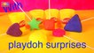 Learn Colors and Shapes with Play Doh Surprise Eggs for Kids