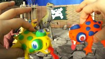 Enfants dinosaure dinosaures des œufs pour jouer jouet vidéos doh