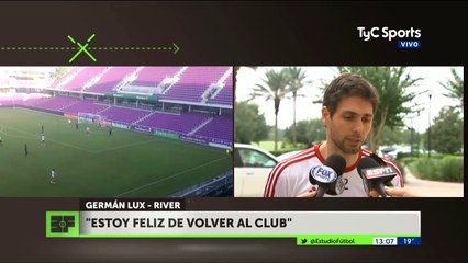 Germán Lux: "La competencia interna es muy linda y quiero jugar"