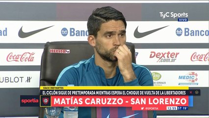 Caruzzo: "Me encariñé con San Lorenzo y me siento bien donde estoy"