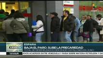 España: baja el desempleo mientras la precariedad aumenta
