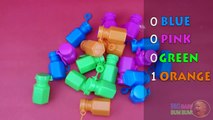 Apprendre les couleurs pour enfants avec coloré bulles bouteilles sommet soufflage bulle couleurs apprentissage
