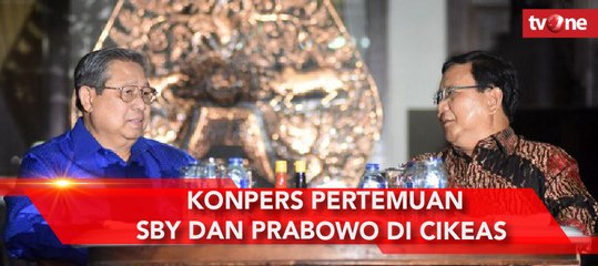 Konpers Pertemuan SBY dan Prabowo di Cikeas