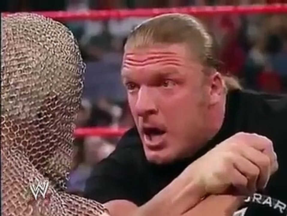 Triple H vs Big poppa pump (Scott Steiner) Arm Wrestling.