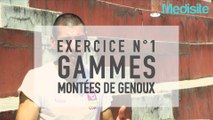 Exercice n°1 gammes : montées de genoux