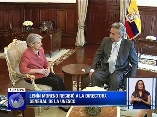 Directora de la UNESCO se reunió con el Presidente Lenín Moreno en Carondelet